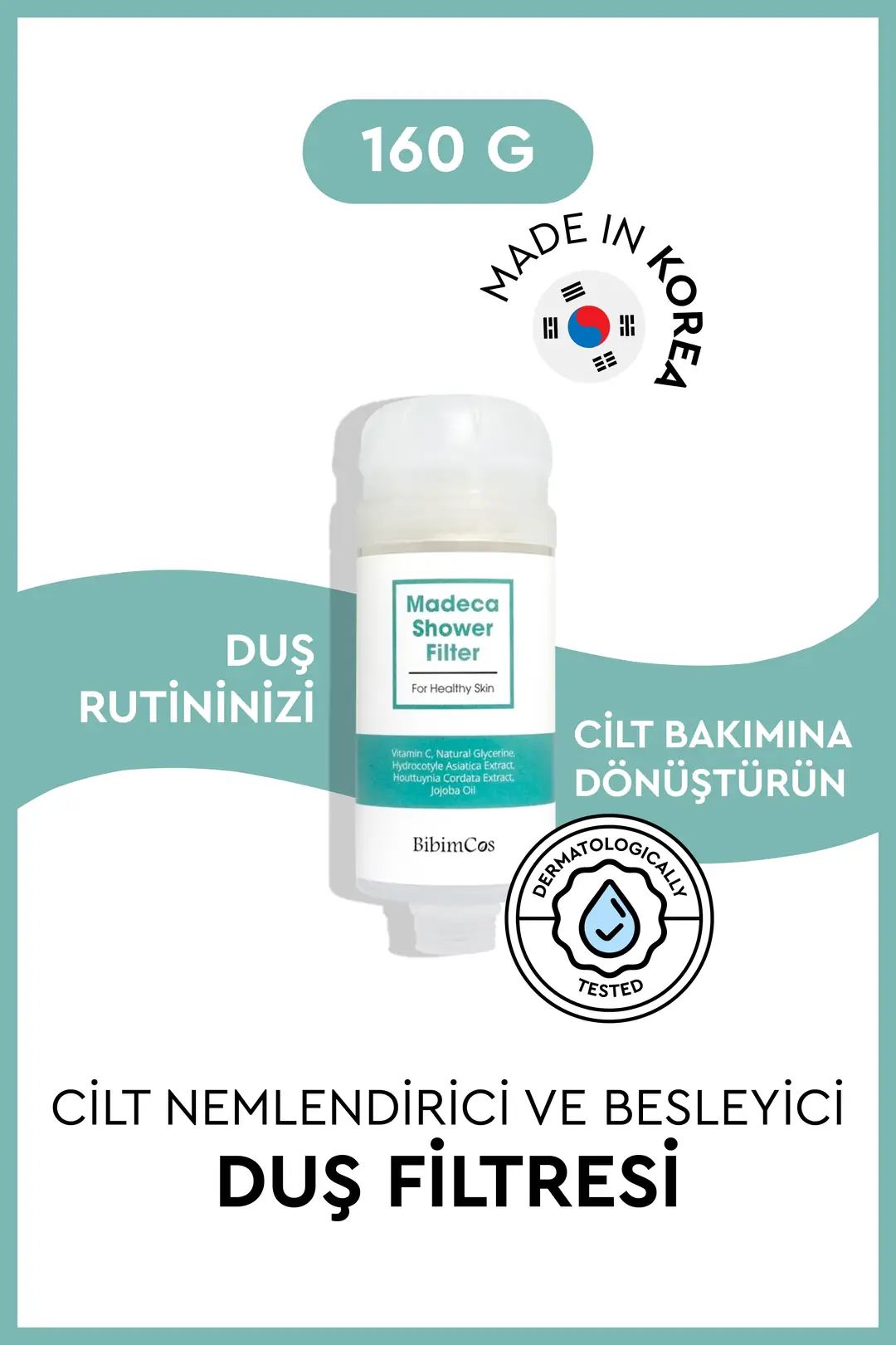 Bibimcos Madeca Centella & C Vitaminli Duş Filtresi